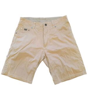 Kuhl Mens Khaki Convertible Shorts Size 40 Outdoor Hiking Casual